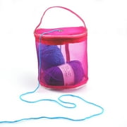 MOUDUO Home Textiles Essential Clearance! New Mesh Bag Lightweight Portable Yarn Crochet Thread Storage Organizer Tote Textiles Set (Hot Pink)